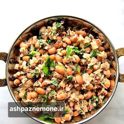 سالاد تن ماهی با لوبیا چشم بلبلی رژیمی و خوشمزه با فوت‌وفن اختصاصی آشپز نمونه